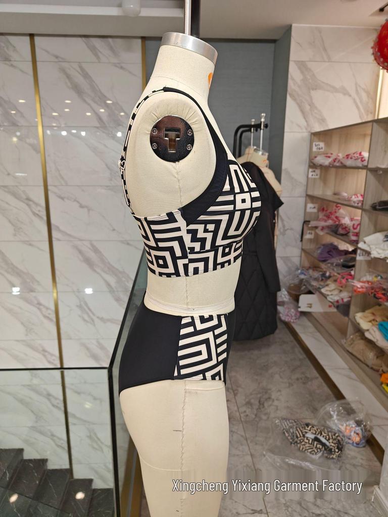 European & American Women's High-Waisted Split Bikini - New Style Cross-Border Beach Swimwear