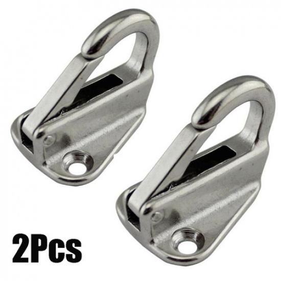 2*-Marine 316 Stainless Steel Spring Snap Fending Hook Fender Boat Hardware