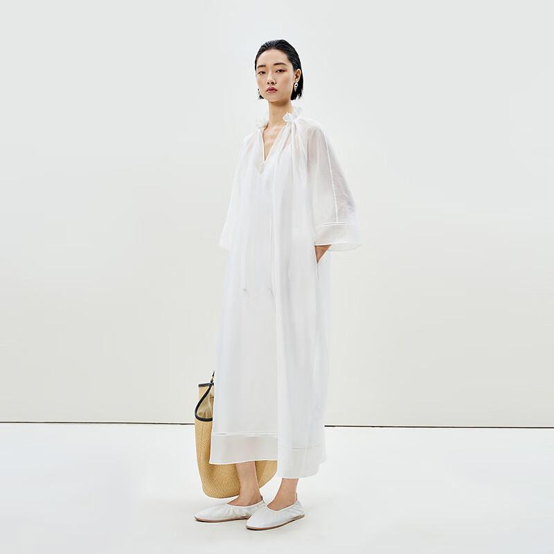 LESS 2025 Summer Elegant Half-Sleeve Dress