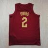 Cavaliers Basketball Jersey: Red #45 Mitchell, #10 Garland, #4 Mobley, Heat-Pressed James, Irving, Allen Edition