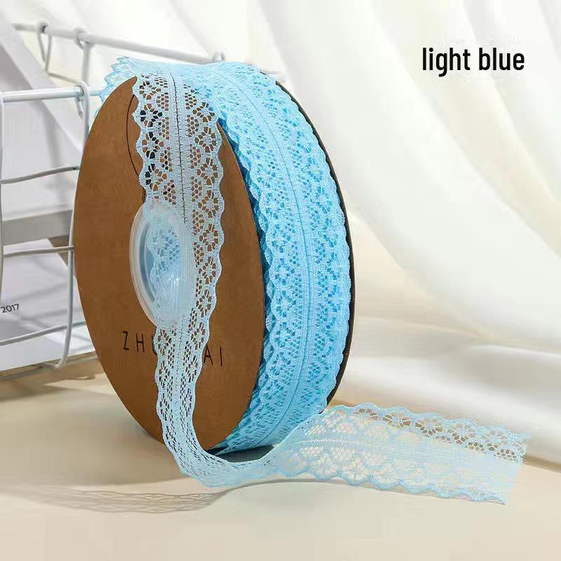 

«50-ярдовая атласная лента с ажурным кружевом и шириной 3 см для тортов и букетов»