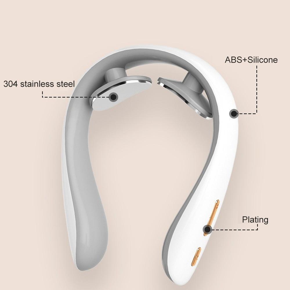 1pcs  Neck Massager with Heat Therapy and Shiatsu, 5 Modes Portable Electric Neck Massager, Adjustable Intensity Ergonomic