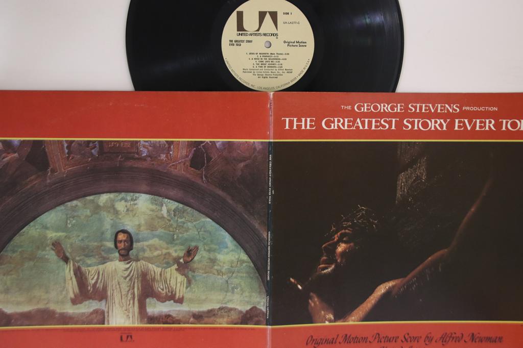 LP Record OST, ALFRED NEWMAN - Greatest Story Ever Told UALA277G UNITED ARTISTS 1965 US Soundtracks & Musicals Used