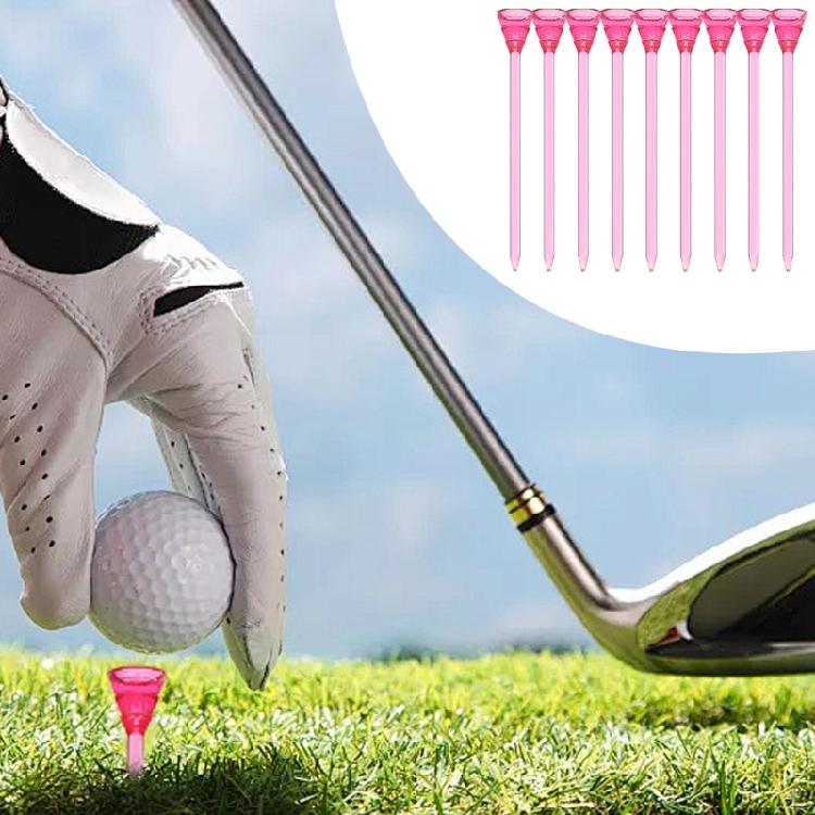 50 Pezzi Tee da Golf Indistruttibili Plastica Trasparente Tee da Golf Sostituzione Bassa Resistenza Tee da Golf Accessori per l'Allenamento del Golf