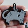Creative Silicone Casting Molds Cats Shape Necklace Molds Suitable for Making Animal Necklace and Earrings Pendant