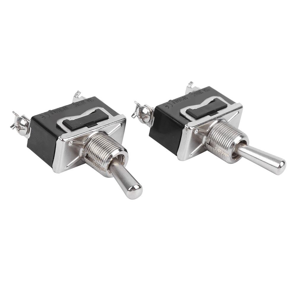 20pcs BERM LED Light Rocker Toggle Switch On‑Off 2 Gears 2Pin 15A 250VAC BEM1021