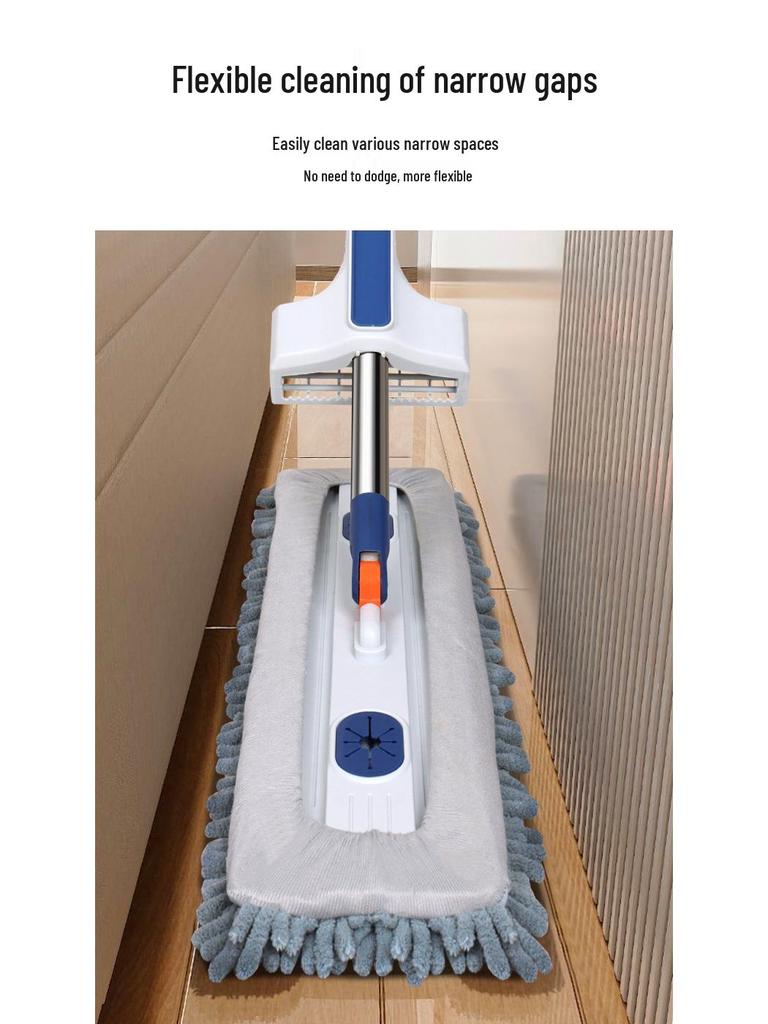 Chenille XL Freihand Flachwischer für Holzböden – Mühelose Ein-Wisch-Reinigung