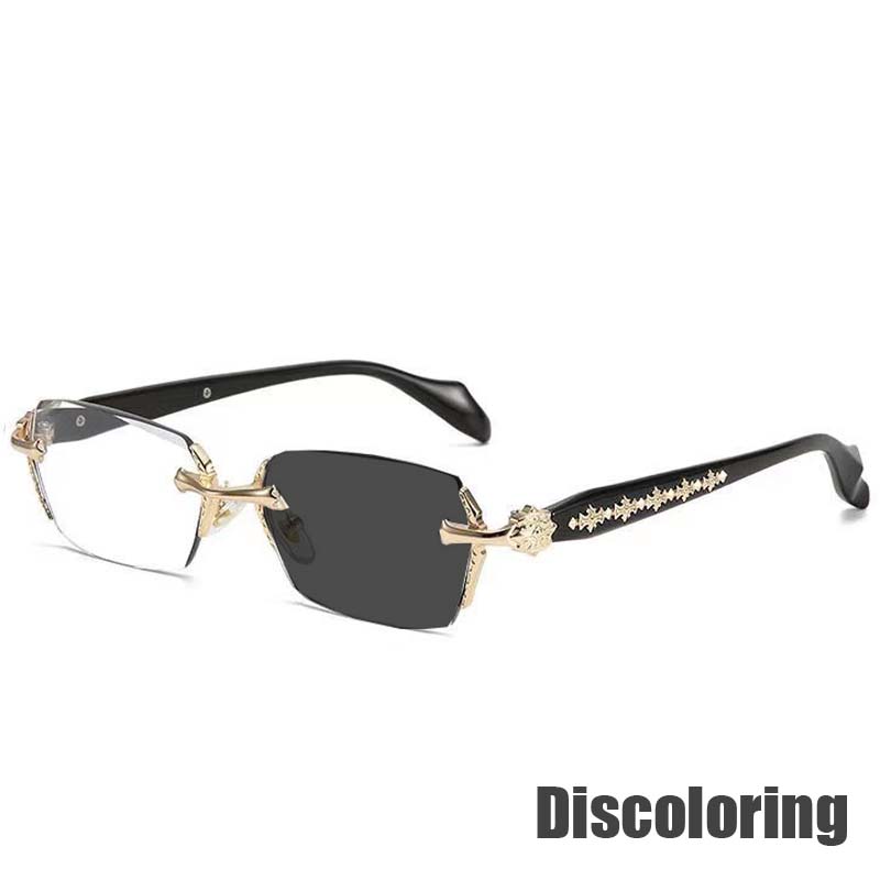 

Фотохромні окуляри для жінок чоловіків вінтажні для вулиці з кольорозміною анти-УФ сонцезахисні окуляри готові для пресбіопії від 0 до +4.0 Plus 2.0