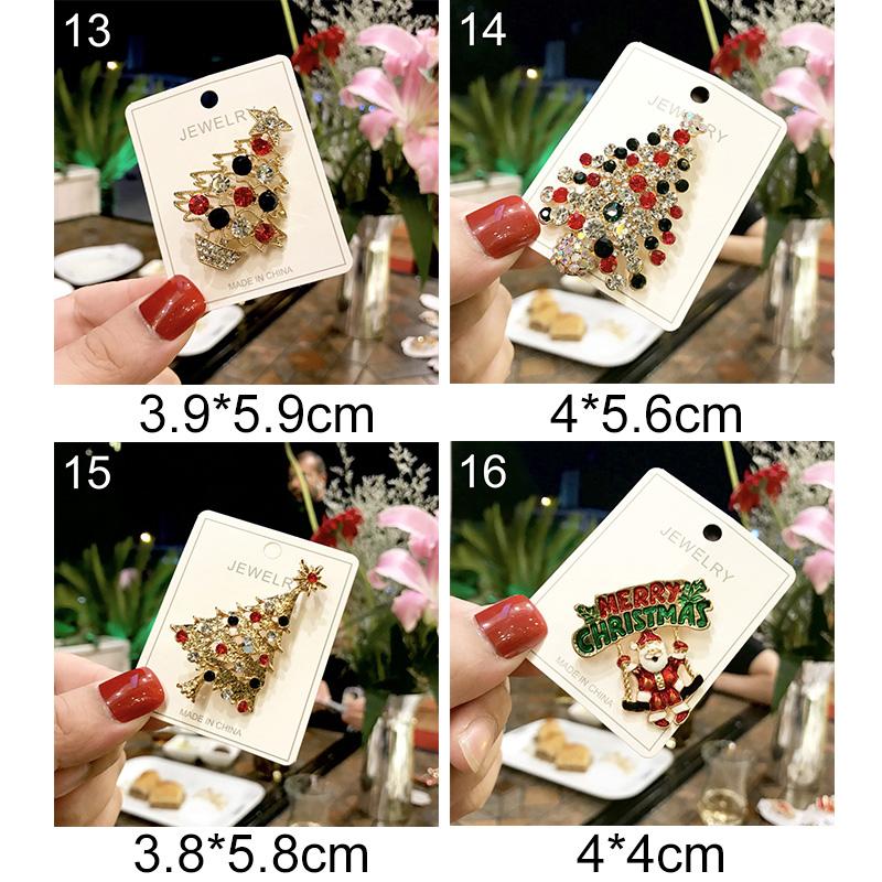 1pc presentes de festa de cristal coleções de natal broche pinos jóias decoração acessórios de casamento