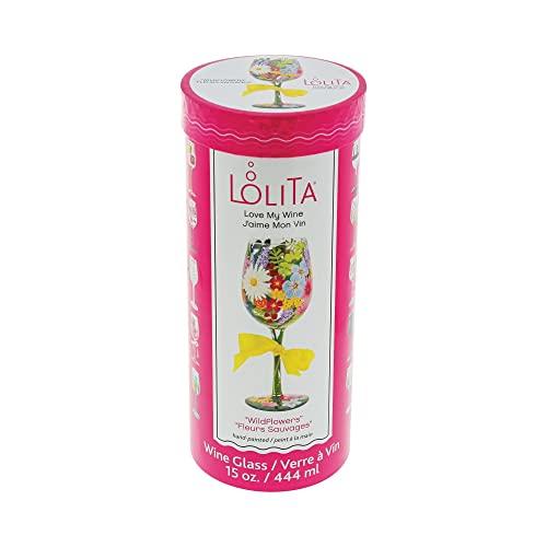 Lolita Wine Glass WILDFLOWERS GLS11-5526S