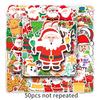 50pcs Christmas Stickers, Waterproof, Self Adhesive, for Water Bottles, Ipad, Skateboard, Luggage, Phone