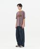 Nontai Striped Logo Graphic T-Shirt (Brown)