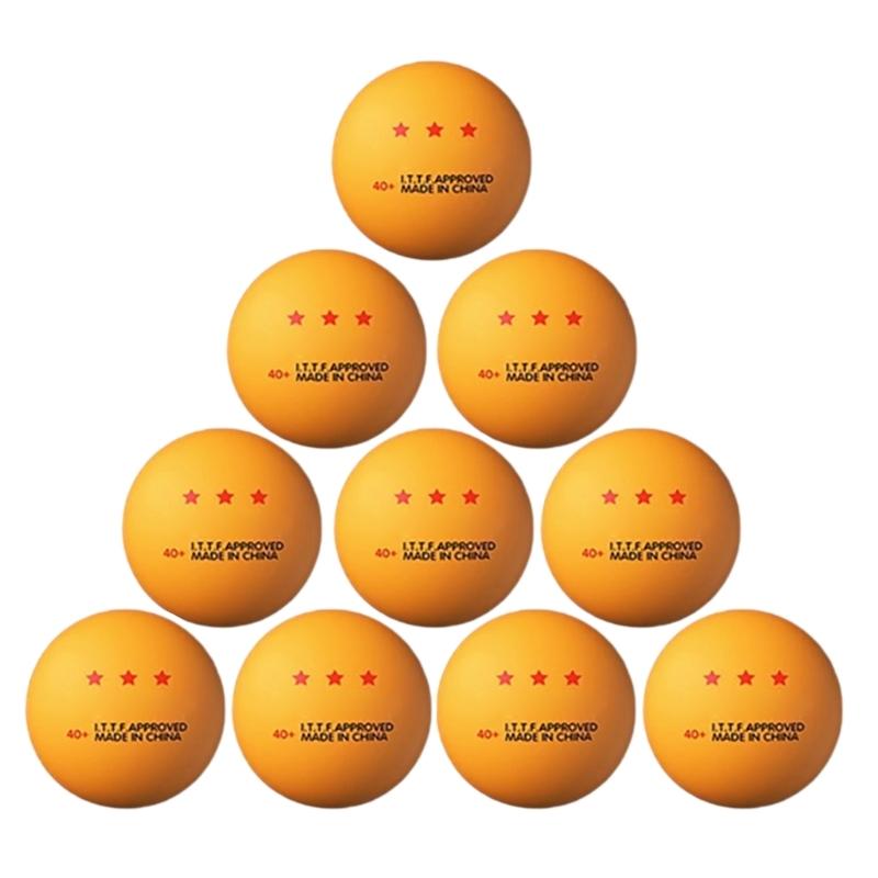 10 Pcs Durable PingPong Ball 3-Star Table Tennis Ball Standard Table Tennis Ball Outdoor Sports Accessories Durable