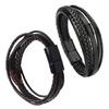 Genuine Leather Bracelet for Women & Men Unisex Multilayer Leather Bracelet Accessory Gift for Friend Families