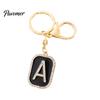 26 Alphabet Charm A-Z Rhinestone Letter Keychain, Zinc Alloy Capital Keyring, Plated for Handbags and Backpacks Decorative Key Accessory