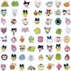 50Pcs Tamagotchi Stickers Anime Tamagotchi Luggage Skateboard Stickers Scrapbooking Phone Luggage Skateboard Waterproof