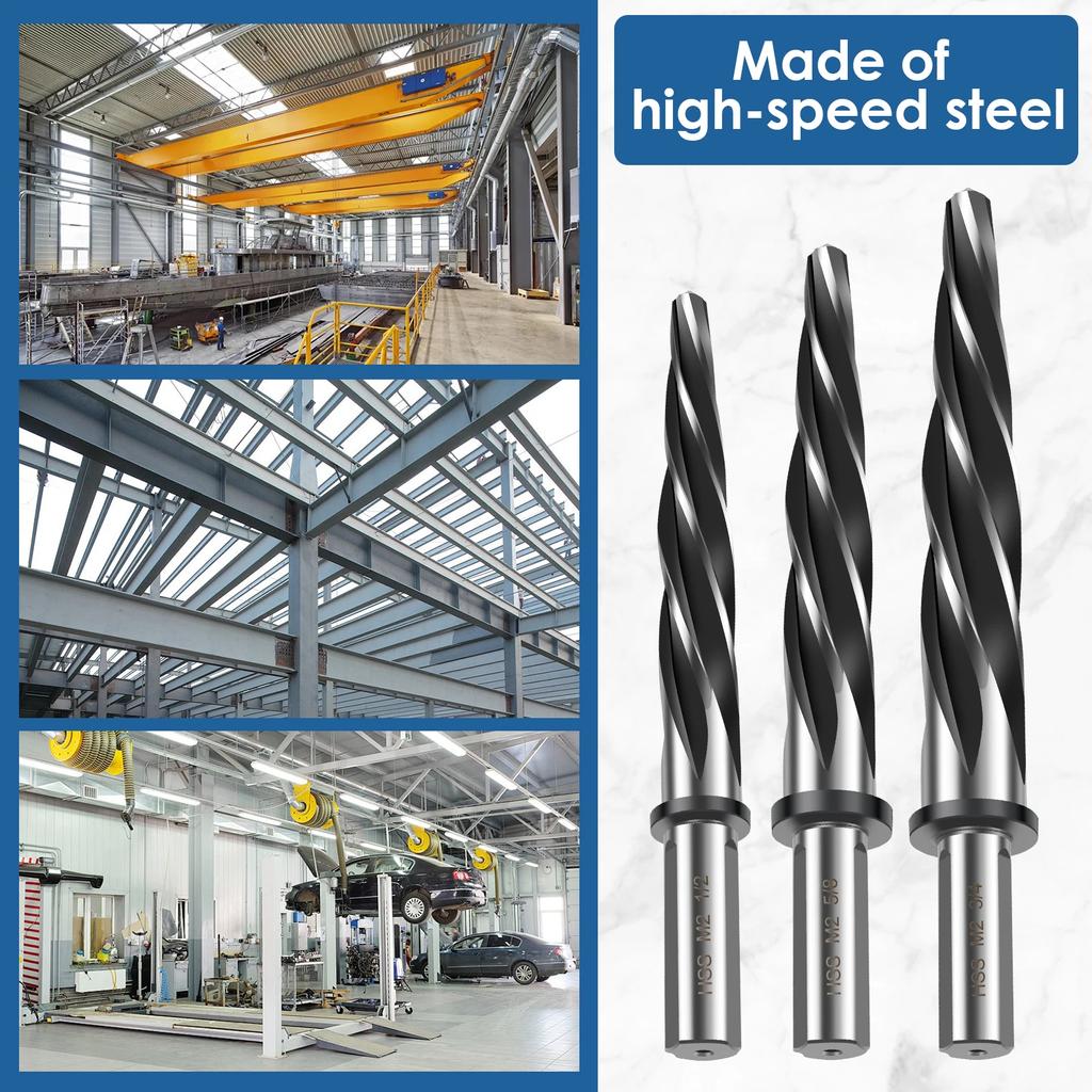 Bridge Construction Reamer Drill Bit 5/8inch 3/4inch 1/2inch Taper Chucking Reamer Car Reamer Enlarge Hole Drill Bit