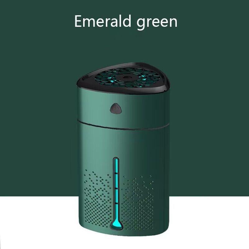 

USB Ultrasonic Air Humidifier Large Capacity Desktop Office Air Atomizer New Portable USB Charging Triangle Humidifier зелений