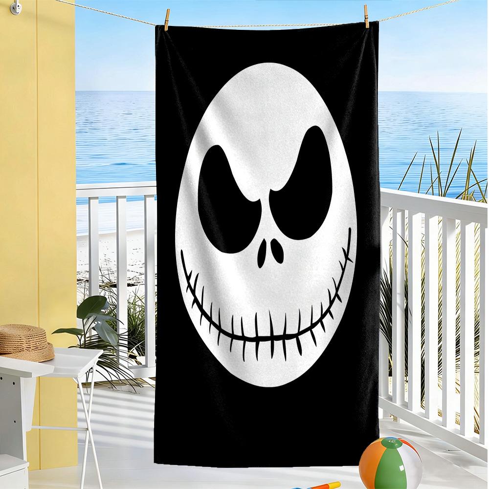 Christmas Nightmare Beach Towel Quick-Dry Soft Microfiber Comfortable Lightweight Portable for Swimming,Beach,Camping, Travel, Beach Accessories,Gym