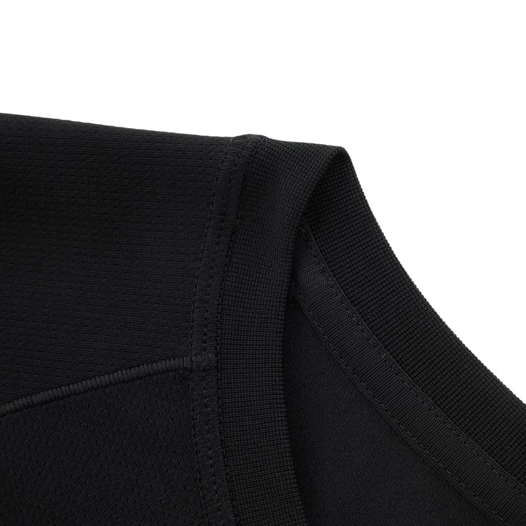 Li-Ning Comfortable Letter Print Versatile Long Sleeve T-Shirt Men Tops Black ATLV065-2