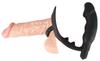 Penis Ring with Vibration and Dildo - Black Velvets