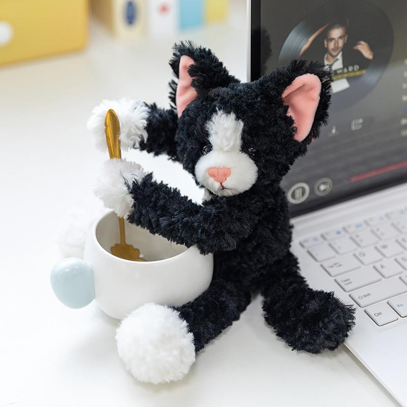 Cat Rabbit Cute Bear Magnetic Cartoon Plush Kid Toy For Desktop Decoration