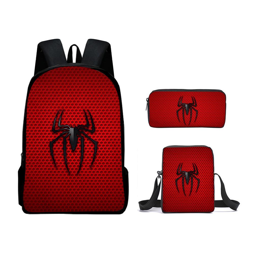 Spiderman Student Schoolbag Backpack Satchel Pencil Case 3PCS Set for Children Boys Girls