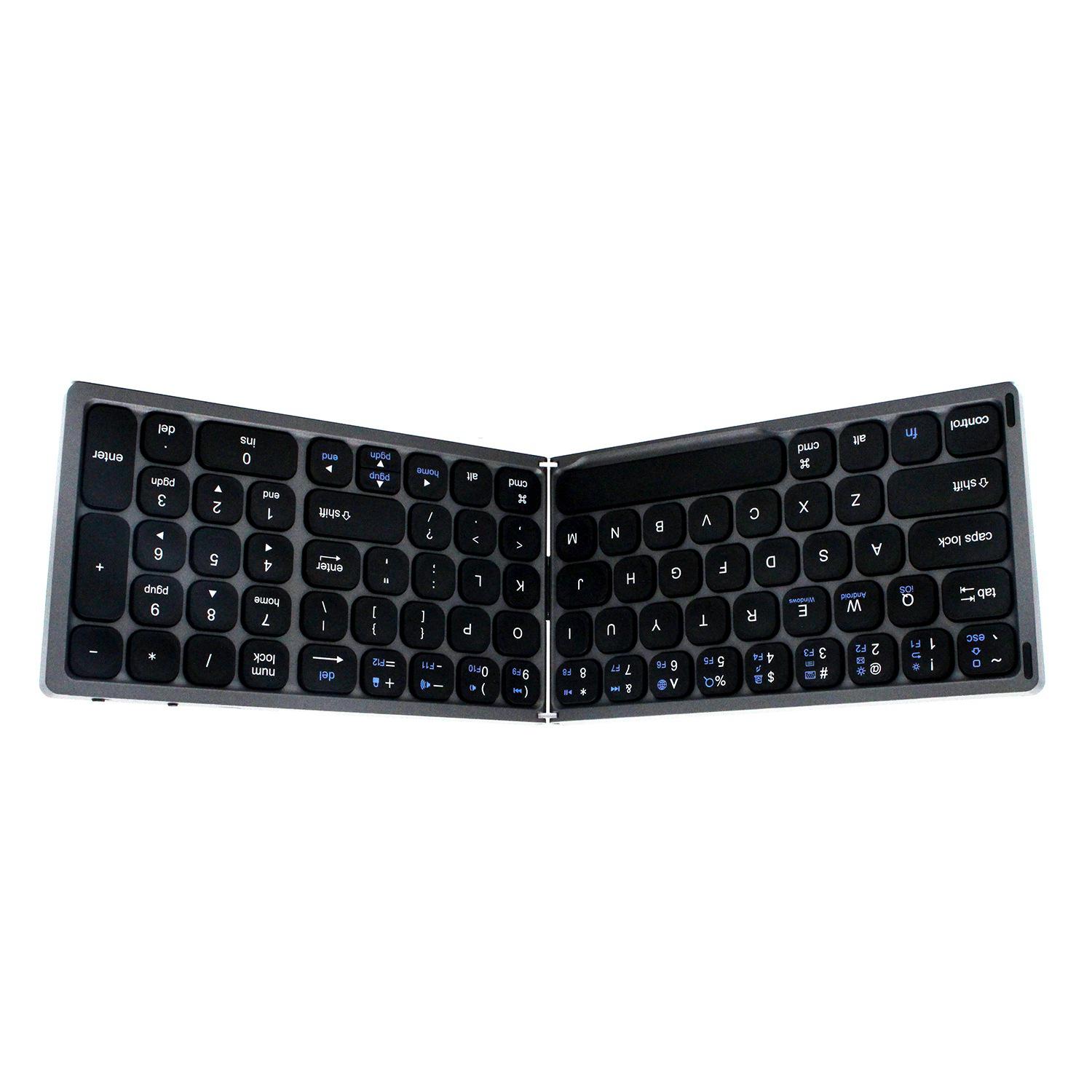 

Dual-Function Bluetooth Keyboard with Touchpad & Numeric Keypad for Multi-Device Use чорний