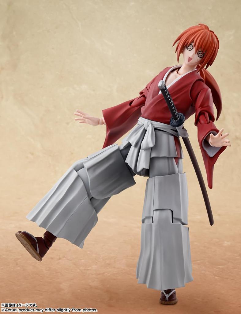 Rurouni Kenshin Swordsman Romantic Himura Kenshin 135mm painted movable figure S.H.Figuarts -Meiji Story- approx. PVC&ABS