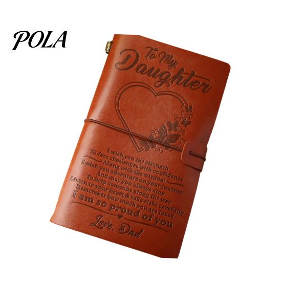 Collage Friendly Notebook Journal Notebook, Loose-Leaf Refillable Faux Leather Cover with Elastic Durable Daily Use Strap, Multi-Purpose Writing Diary