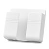 TV Remote Control Storage Box Wall-mounted Punch-free Mobile Phone Charging Stand Remote Control Holder