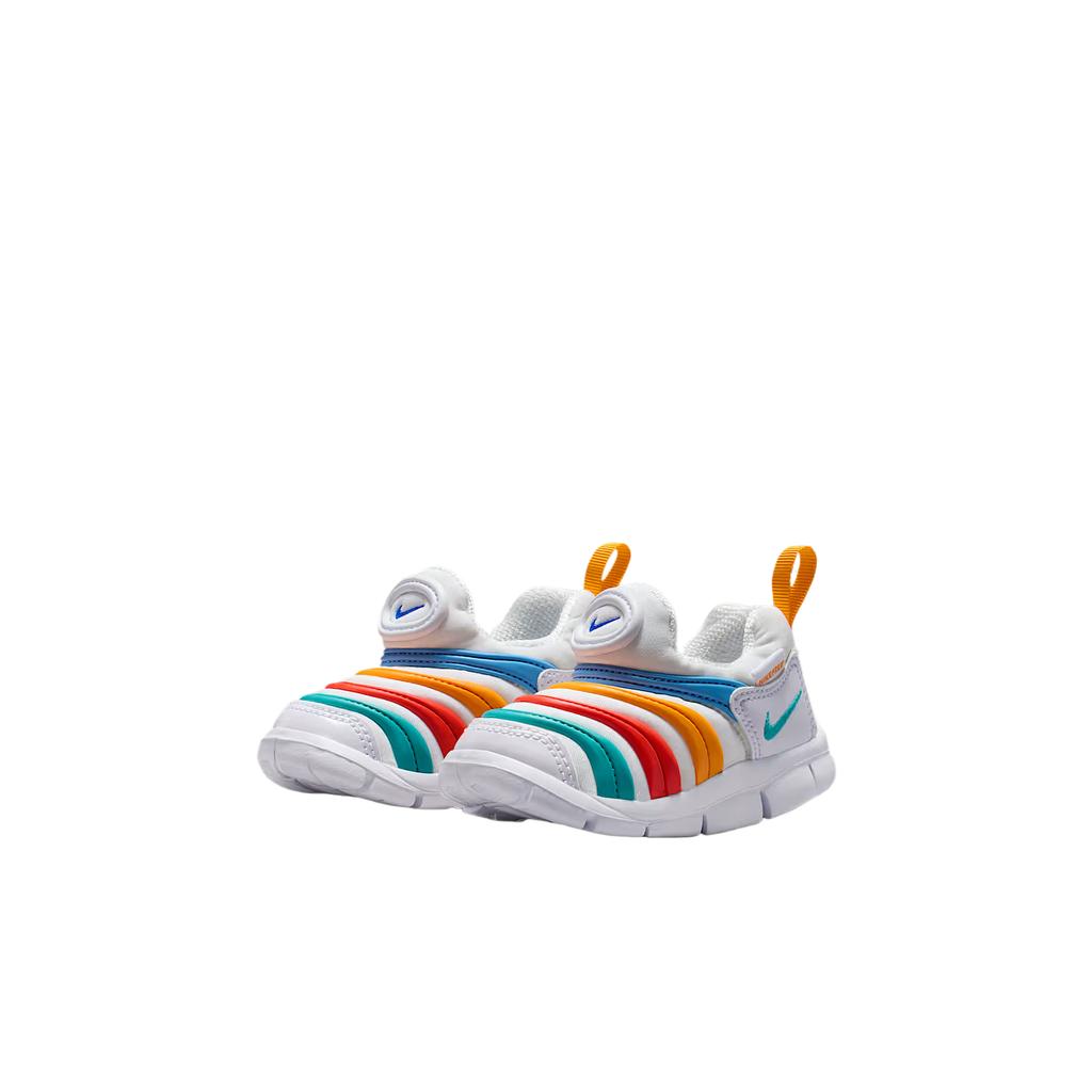 Nike Dynamo Free TD White Multi Baby Sneakers Limelight Hyper-Royal Dusty-Cactus 343938-106