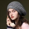 Elastic Knitted Berets British Style Artist Hat Fashion Newsboy Cap Outdoor