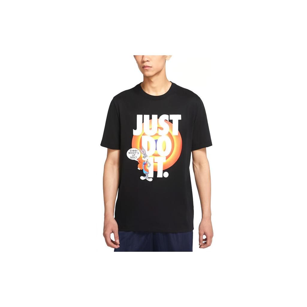 Nike T Shirts Men's Black Crew Neck Moderate Straight Fit DH3830-010