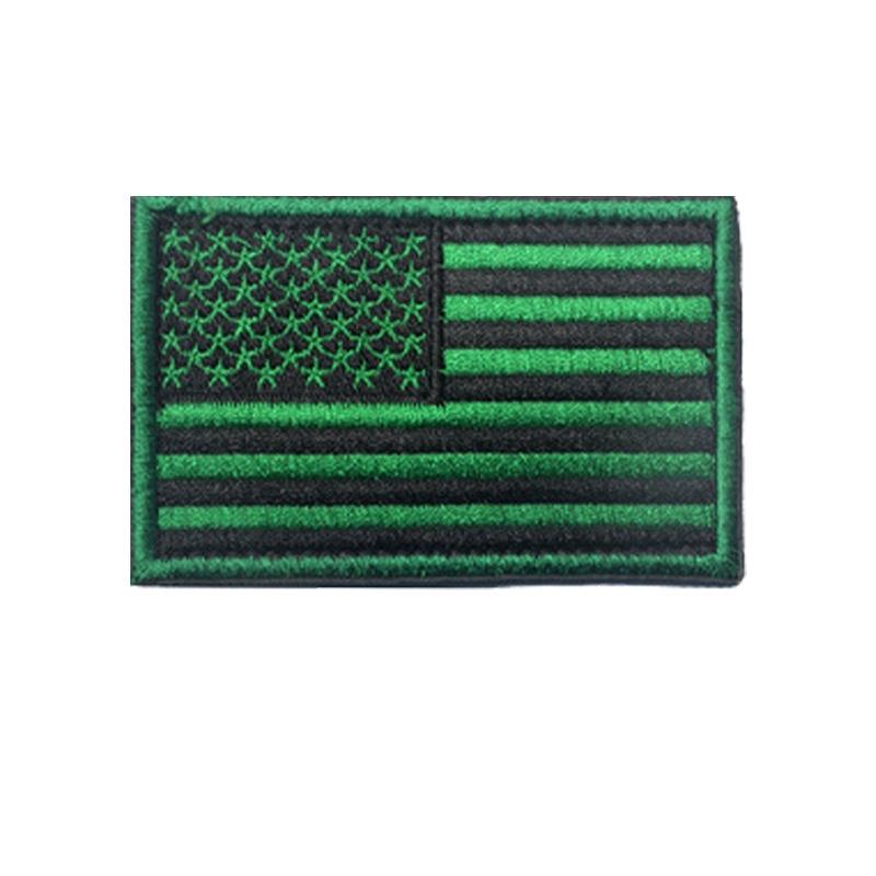 Amerikaanse vlag patch, geborduurd stoffen patch met klittenband, decoratieve badge voor buiten, geschikt voor kleding en rugzakken, 8 x 5 cm