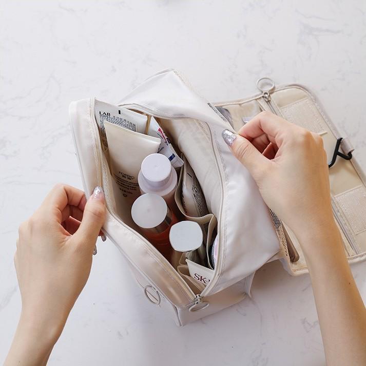 Large Capacity Travel Makeup Bag with Wet & Dry Separation