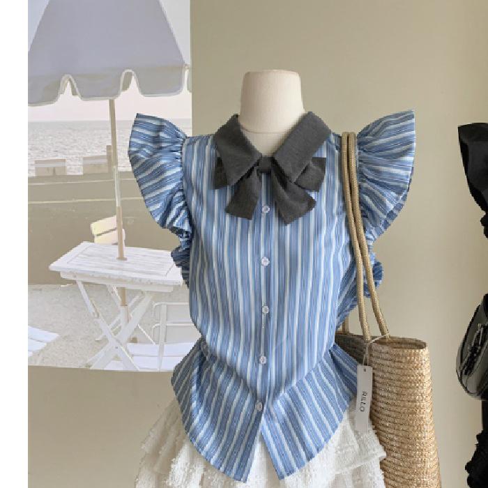 

Women s Summer Academy Style Puff Sleeve Top and Fluffy Cake Skirt Set - Chic New Arrival M