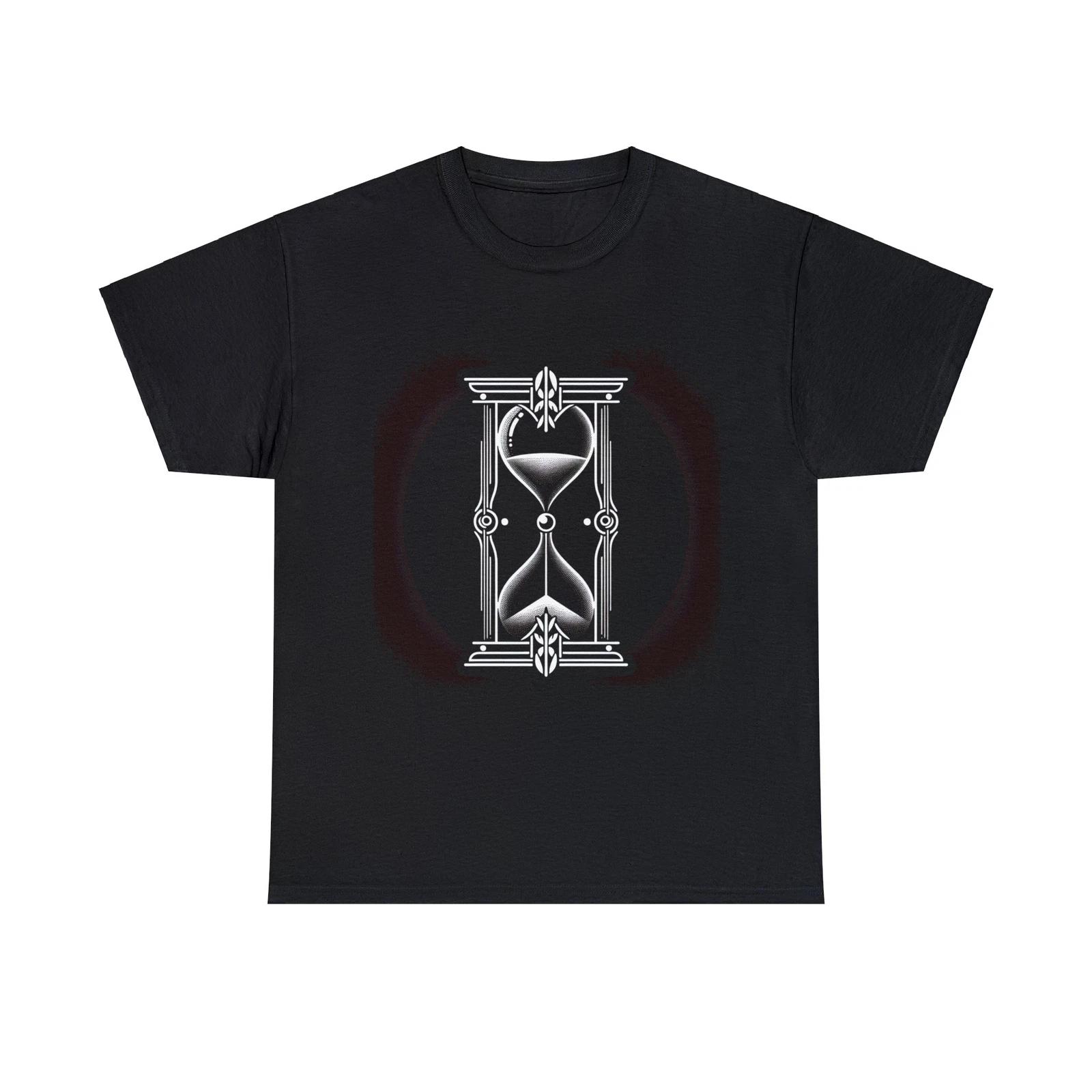 

Unisex Adult T Shirt Art Deco Geometric Hourglass Illustration Vintage Style Tee XL
