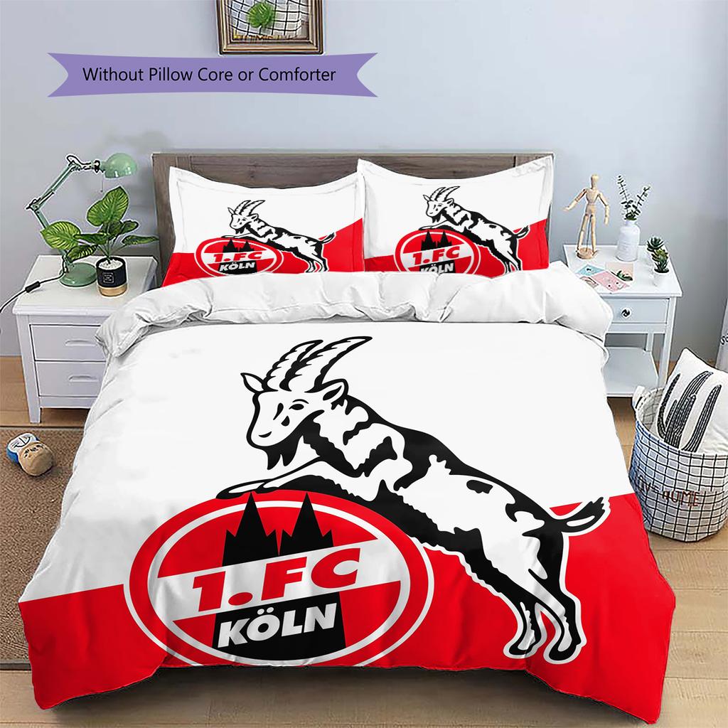 Köln Patroon Beddengoed Huisdecoratie Verjaardagscadeau (1 dekbedovertrek + 2 kussenslopen, zonder binnenkussen)