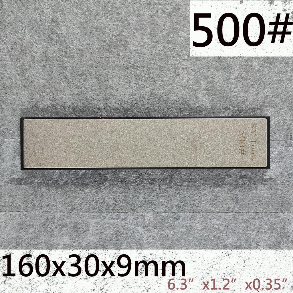Widened Diamond Sharpening Stone Compatible with Fixed-angle Sharpener for Kitchen Knives and Outdoor Tools, Portable Sharpening
