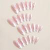 Full Cover Press On Nails French Tip Press On Nail Medium Almond Artificial Nail