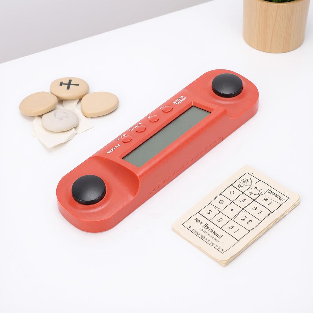 Chess Timer Digital Game Countdown Stopwatch Portable Clock for Chess with LCD Display Travel Friendly for Tournaments Training