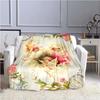 Cartoon Little Angel Pattern Printed Blanket for Travel Camping Living Room Office Conditioning Blanket for All Seasons Gifts