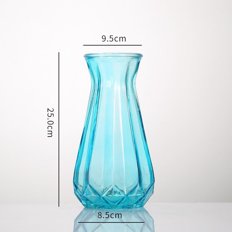 European Origami Glass Vase - Elegant Hydroponic Flower & Dried Decor for Living Room