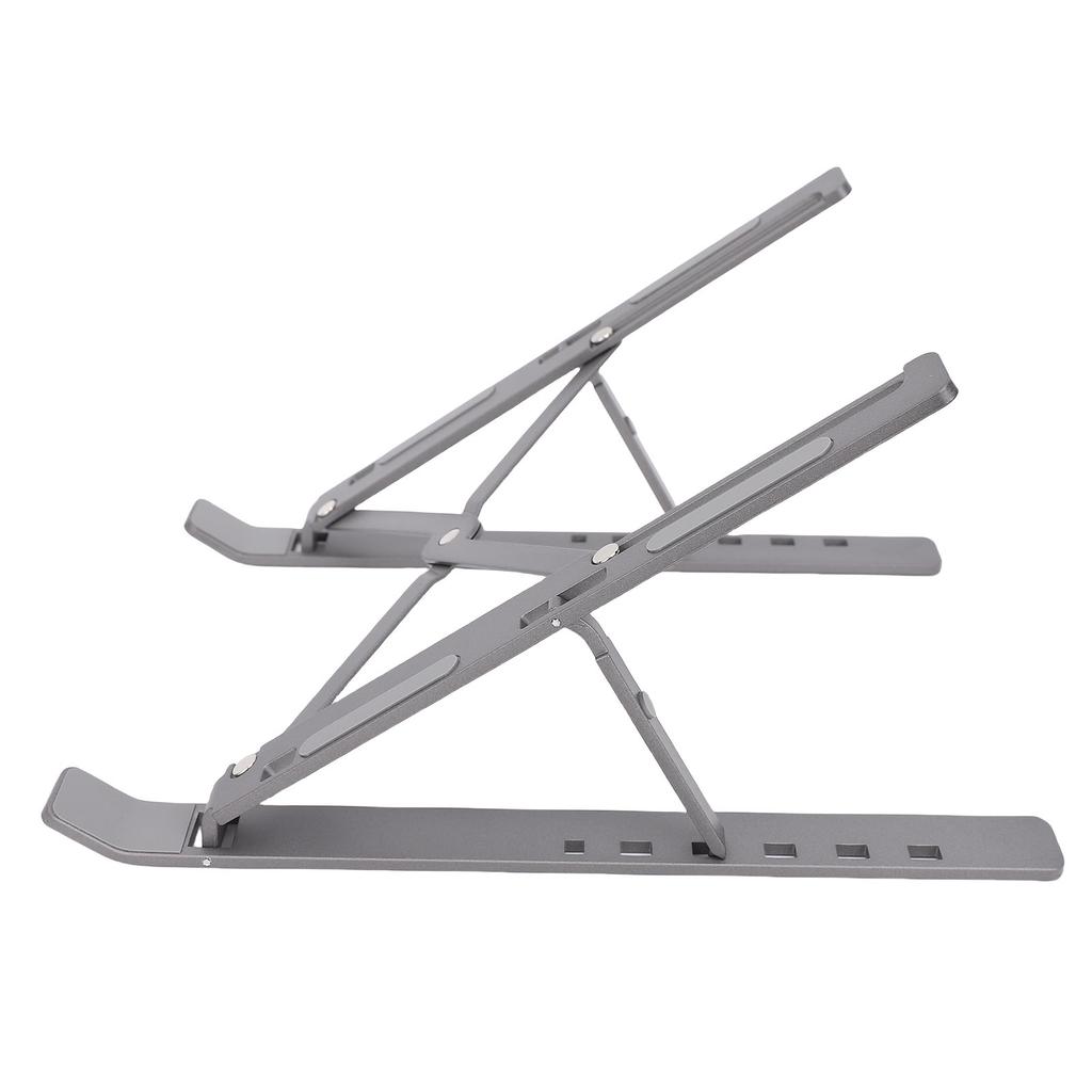 Laptop Desk Stand Aluminum Alloy 6 Heights Lightweight Non Slip Foldable Laptop Holder Mount for 10 to 15.6in Computer