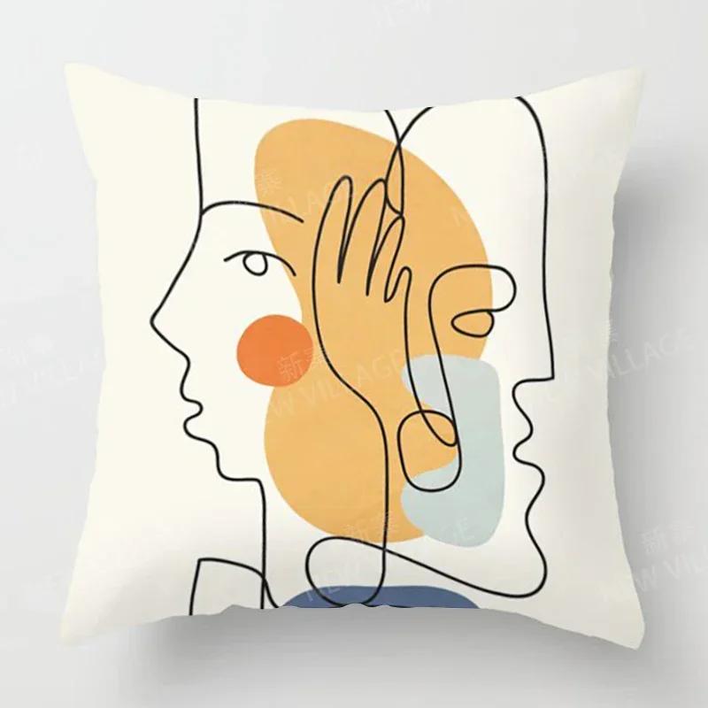 Nordic Fall Home Decor Autumn  Throw Pillow Cover Sofa Cushion Cover  Modern