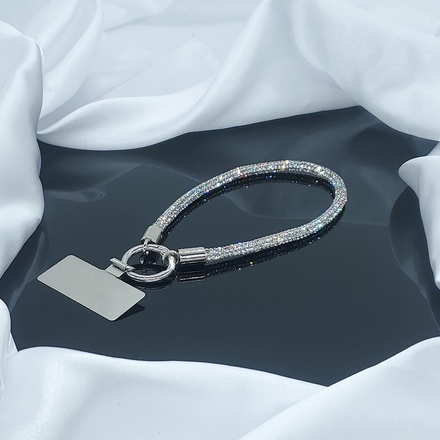 

Женская цепочка для телефона и подвеска-шнурок со стразами и бриллиантами