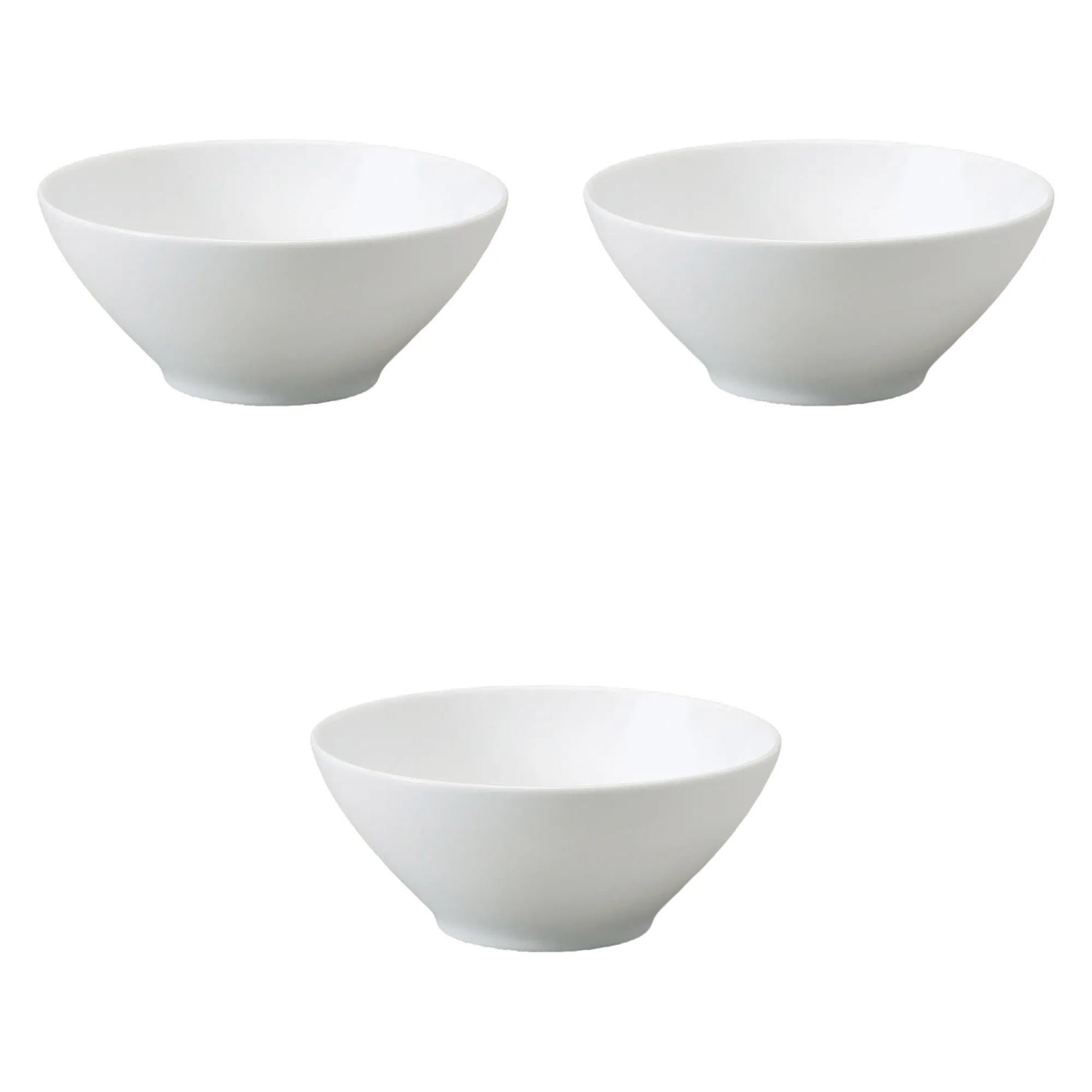 

Set of 3 Stylish 19cm Ramen Bowls x Ramen Bowls by Setomonohonpo [19.5 7.8cm] белый
