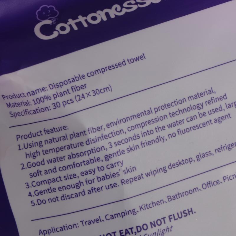 6/30 Bucăți Prosop Comprimat de Unică Folosință Portabil Fibră Vegetală Prosop de Față Șervețel Potrivit Pentru Călătorii Camping Sport Saloane de Frumusețe