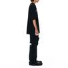 We11done Ss22 Logo Print Round Neck Short Sleeve T-Shirt Unisex Tops Black WD-TT1-22-694-U-BK